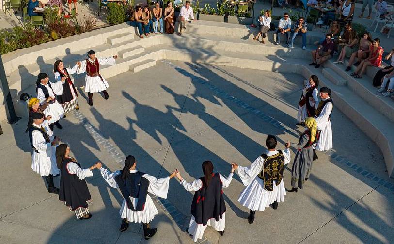“Traditional Dance Perform at Navarino Agora”
