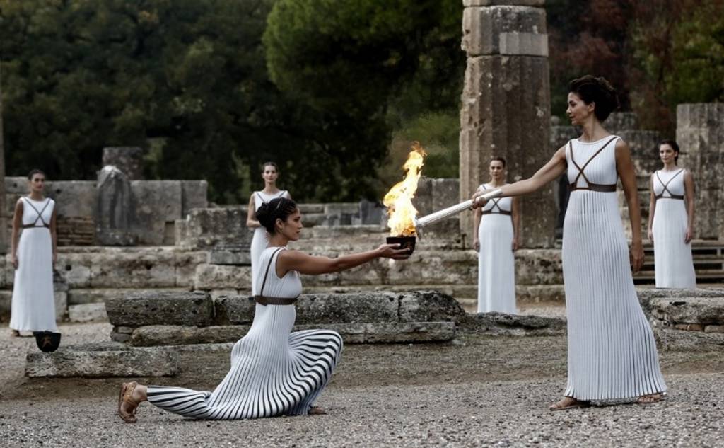 Αρχαία Ολυμπία - Τελετή Αφής της Ολυμπιακής Φλόγας